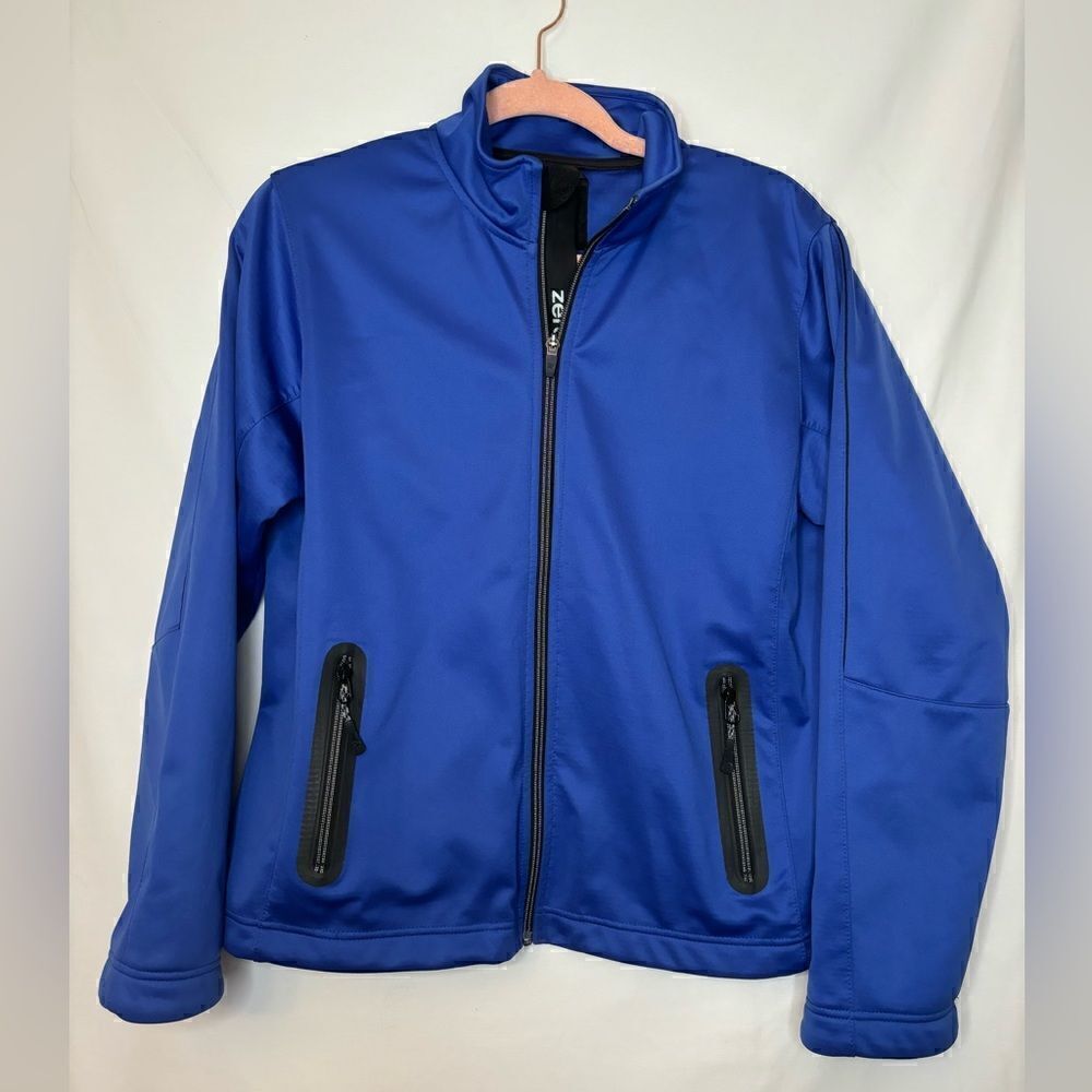 Zero restriction EUC blue highland golf waterproof full zip jacket Size medium